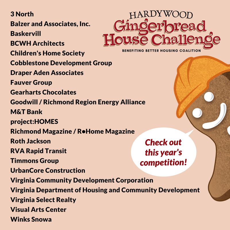 Gingerbread House Challenge | Better Housing Coalition