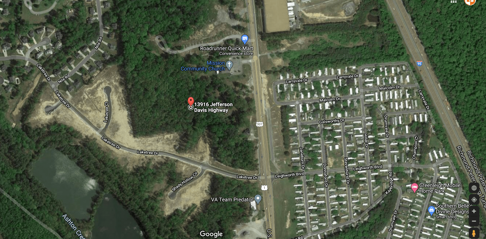 Google map location of Colbrook site