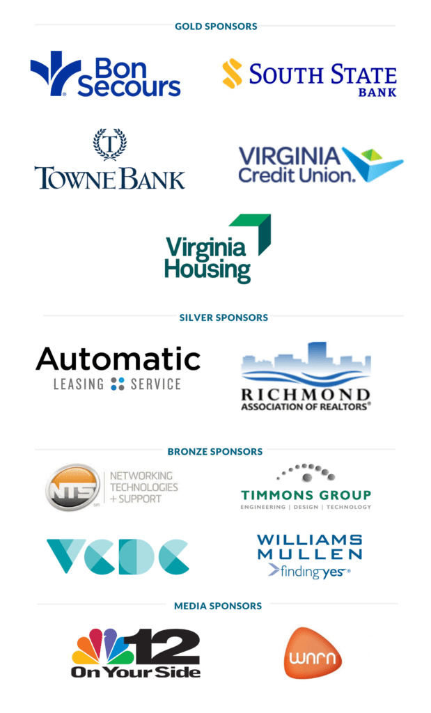 logos of companies sponsoring Stay Home RVA event